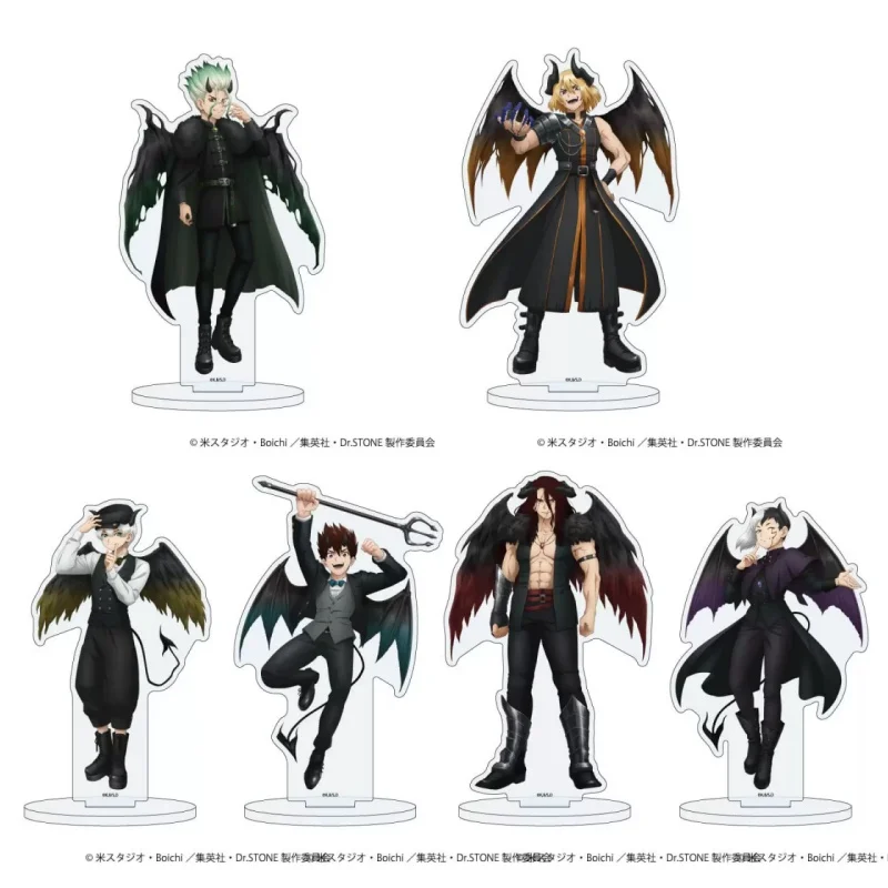 

Charm Anime Dr.Stone Acrylic Keychain Model Characters Senku Tsukasa Taiju Display Friends Ornament Accessories Collection Gifts