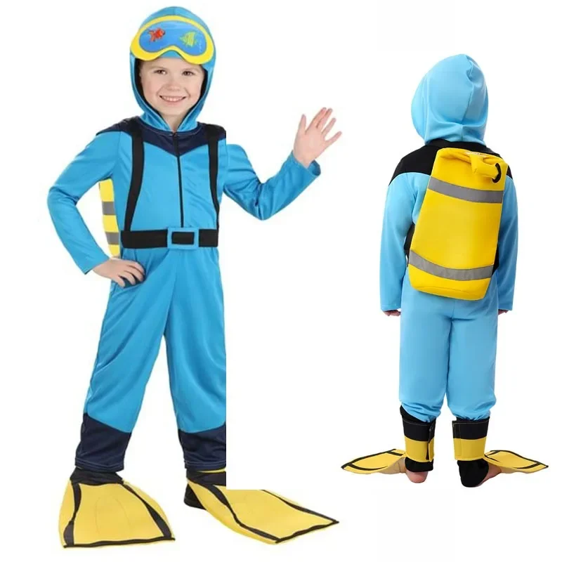 Scuba Diver Costume for Toddle Driver Halloween Costumes Baby Costume Fancy Dress Up DIY Scuba Diver Costume for Child