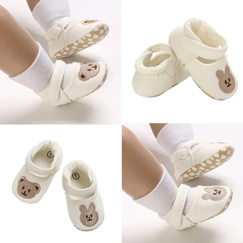 

Soft Soles Toddler Shoes Bear Pattern Kids Walking Sneaker for Learning to Walk A2UB