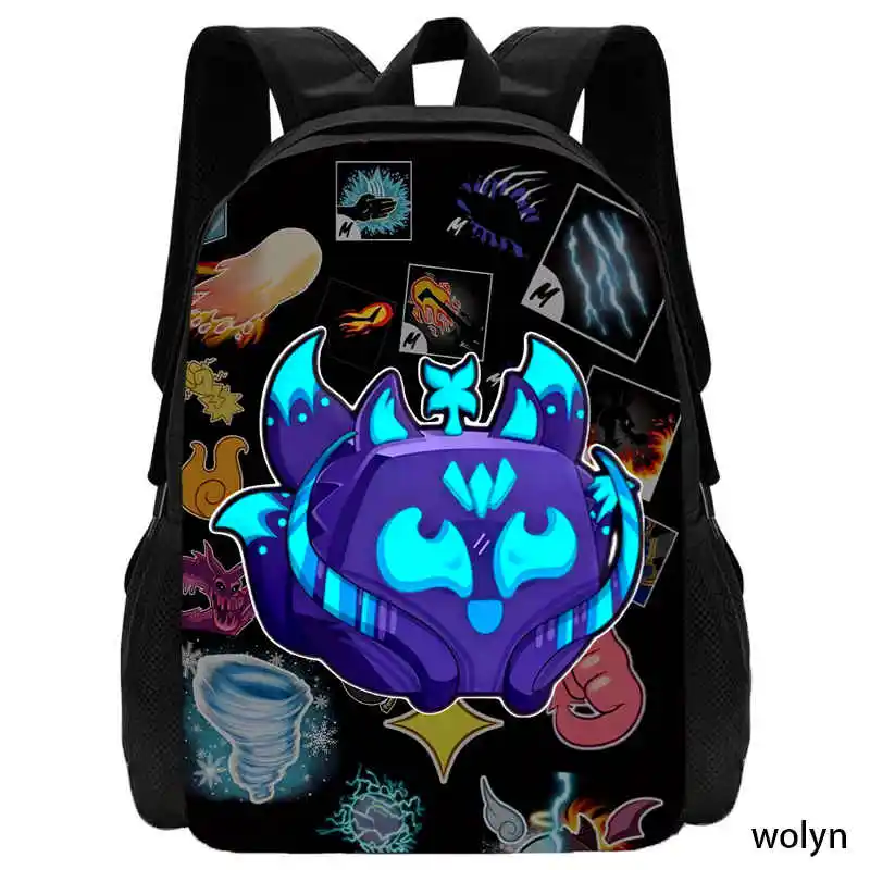 Blox Fruits School bags for Boy Girls Cartoon Children\'s Backpack Anime Game Kids Bags Softback and Durable Best GiftMochila