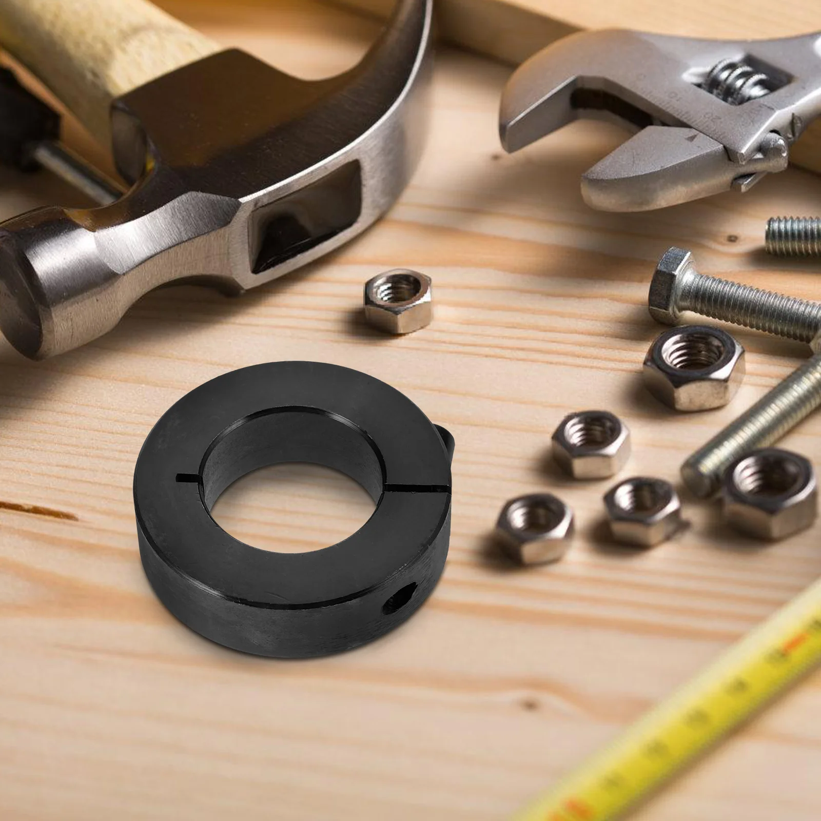 

s Fixed Ring Clamping Shaft Collars Black Steel Automotive Accessories Car Industry Machining Equipment Drive Shafts Stability