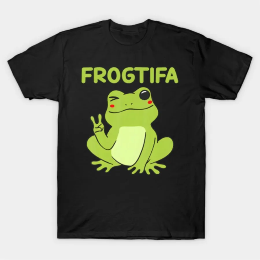 

Frogtifa Fascist Humor T-shirt For Men Women 100% Cotton T Shirts Short Sleeve Tops 1212-2