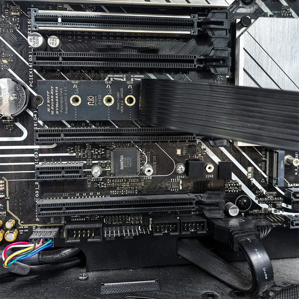 

M.2 NVME NGFF M-Key SSD Extension Cable M.2 NVME Extender NGFF M-Key PCIe4.0 SSD Extention Card for M.2 2230 2242 2260 2280 SSD