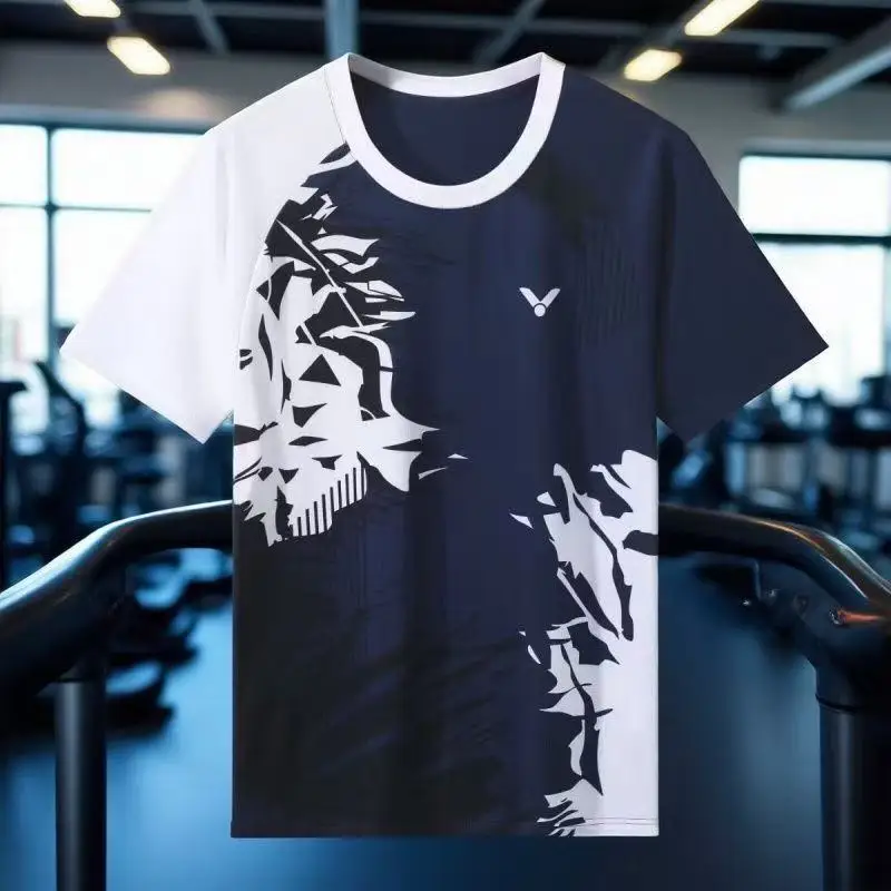 

New For Victory Badminton Tennis Clothing Sports Short-sleeved T-shirt Comfortable Breathable Sweat-absorbent Cool Top