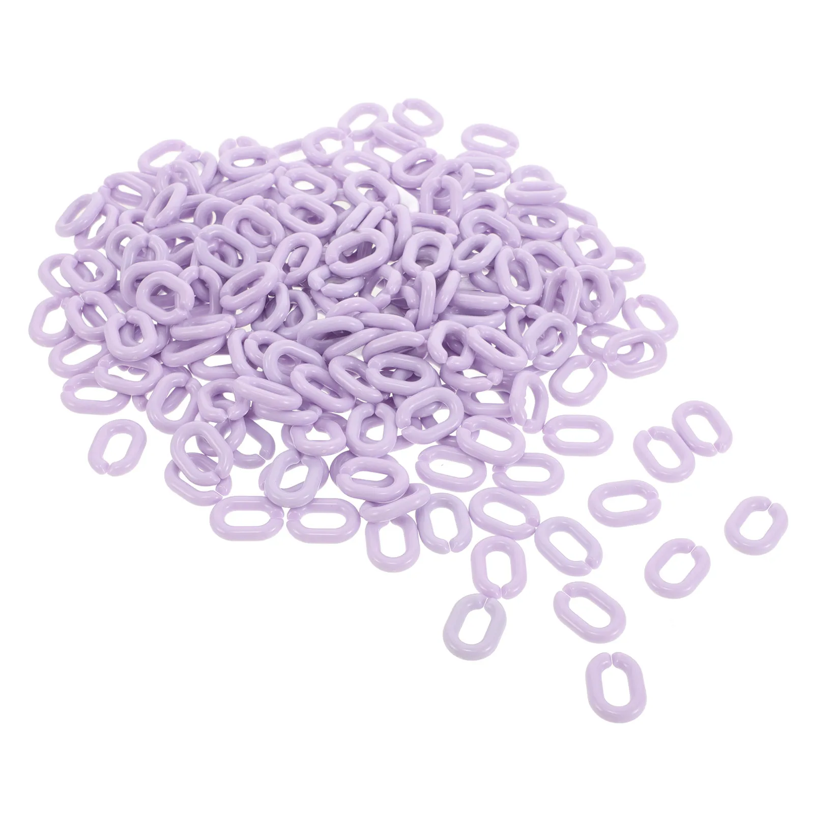 

200 шт. акриловых соединительных колец, разноцветные быстросъемные коннекторы для изготовления брелоков, украшений, цепочек для сумок, принадлежности для рукоделия, пластиковые цепочки