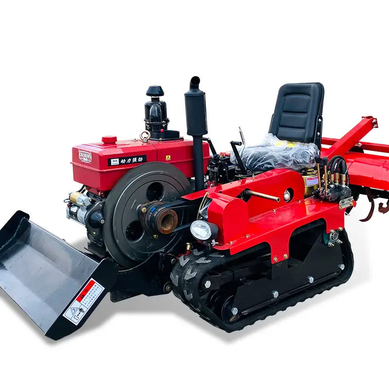 China's Small Tracked Agricultural Machinery Tractors Remote Control Small Tracked Cultivators Farm Cultivators Sell Well