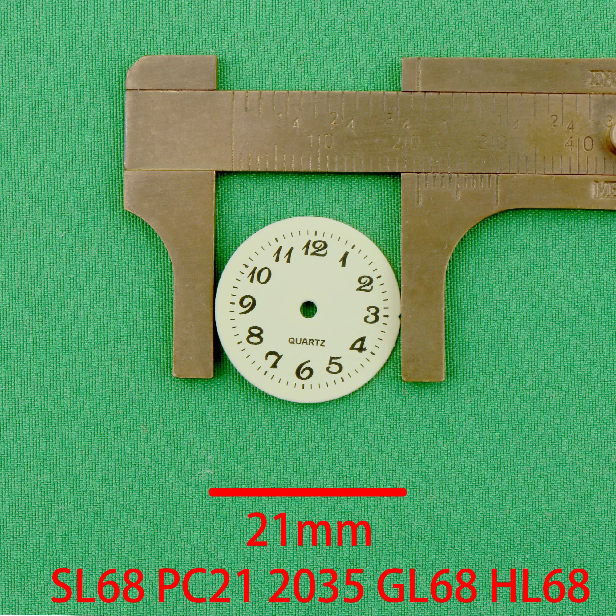 watch dial 21mm dial 2035 movement dial sl68 movement dial pc21 movement dial pc20 movement dial 2035 dial SL68 dial yellow dial