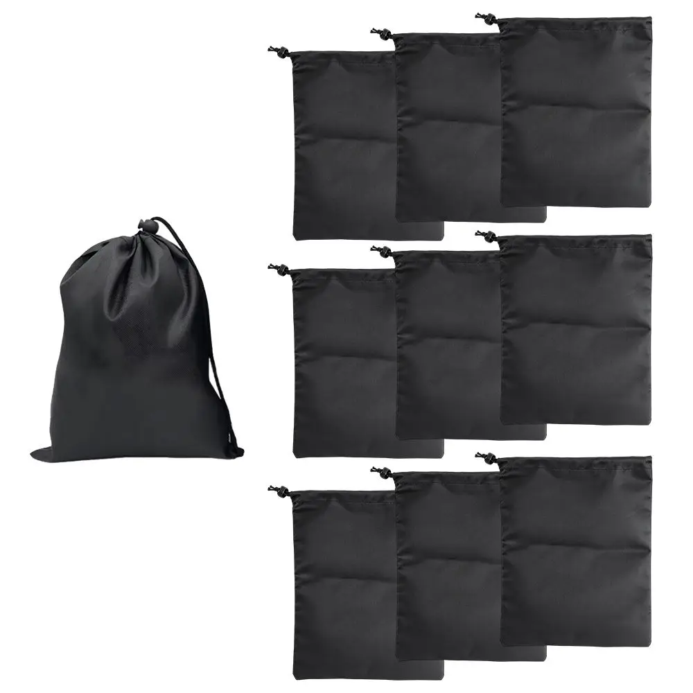 10pcs Practical Oxford Cloth Drawstring Storage Bag Waterproof Fabric Drawstring Pouch Stuff Sack Small Things