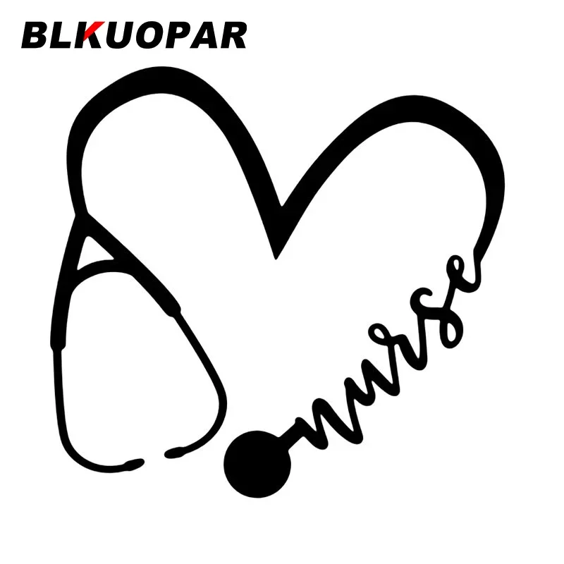 

BLKUOPAR стетоскоп мудрая форма сердца клипса автомобильные наклейки устойчивые к царапинам аниме наклейка индивидуальный бампер мотоцикл автомобильные этикетки