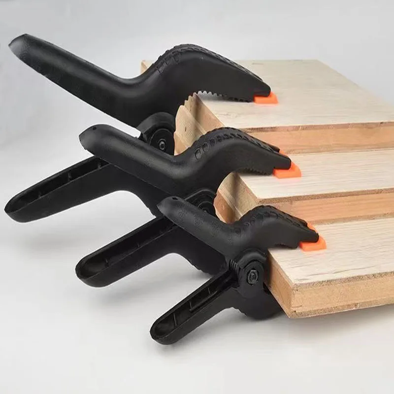 2/3/4/6inch Adjustable Plastic Spring Clamps for Woodworking Tools Wood Working Tools Carpentry Clamps Plastic A-shaped Clip