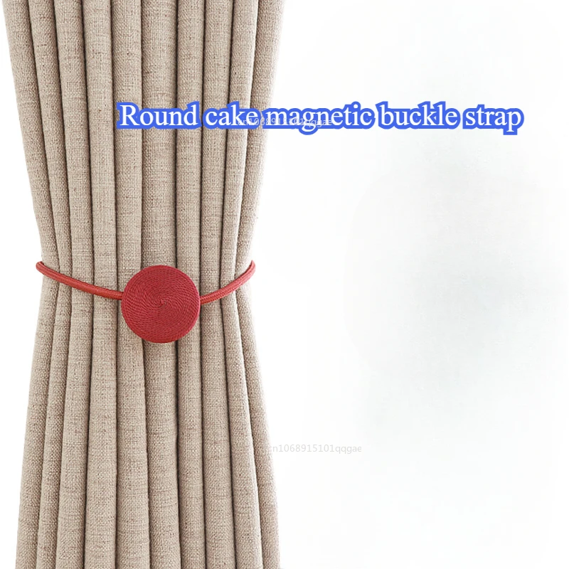 1pcs Curtain Tieback Magnet Modern Simple Style Clip Per Tende Drape Ties Backs Weave Rope Holdbacks for Window Curtain Holder