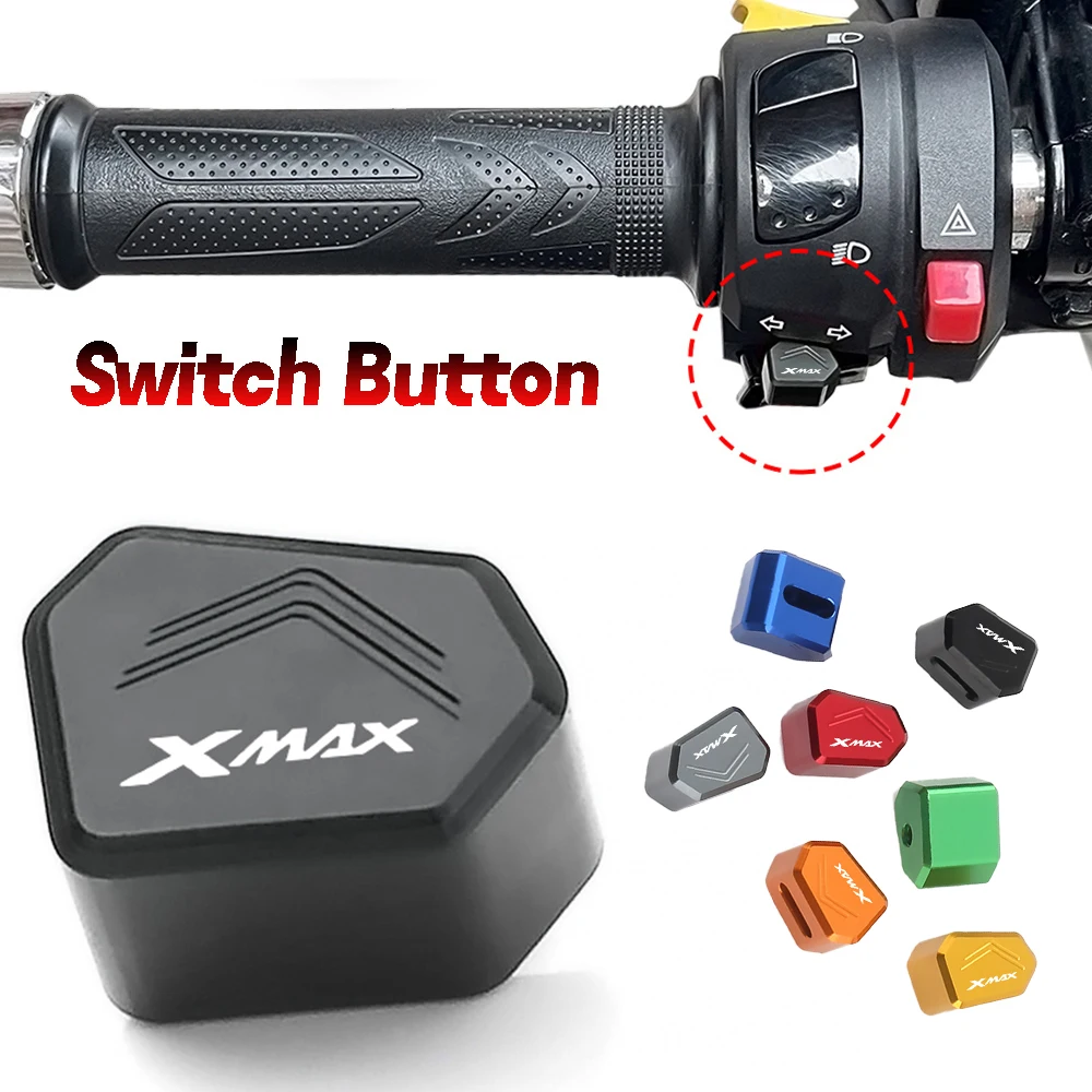 

For Yamaha X-MAX 300 XMAX 300 XMAX 250 125 400 155 2025 New CNC Switch Button Turn Signal Key Cap Motorcycle Accessories