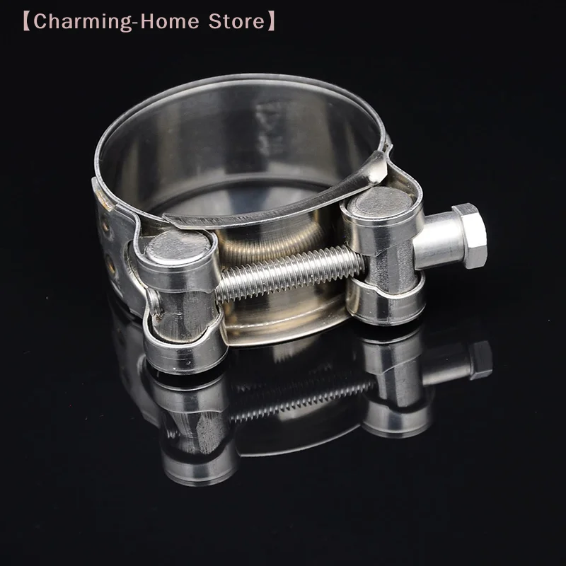 【M】304 Stainless Steel Powerful Hose Clamp Exhaust Air Water Pipes Durable Sealing Powerful Strength Repair Welding Tools view 3
