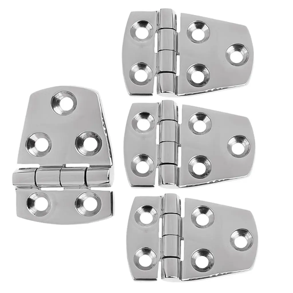 Bisagra para puerta de casillero de barco, 4 piezas, 57X38mm, acero inoxidable 316