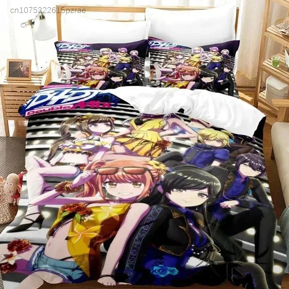 3D Print Anime D4DJ All Mix Bedding Set Single Twin Full Queen King Size Bed Set Adult Kid Bedroom Duvet Cover Sets Home Textile