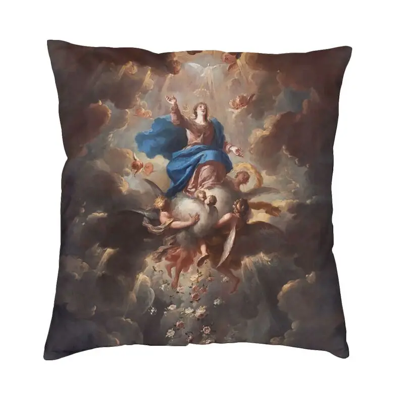 La asignación de la Virgen La Asuncion De La Virgen Juan Vicente Ribera funda de almohada decoración para sala de estar cojín para silla