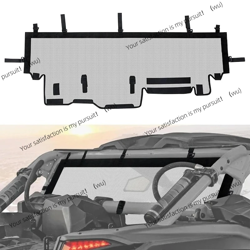 

For Can-am Maverick X3 Max Turbo R RR 4x4 XMR XDS XRC XRS X DS RS 715006387 Clear Rear Windshield Net UTV Window 2017-2024
