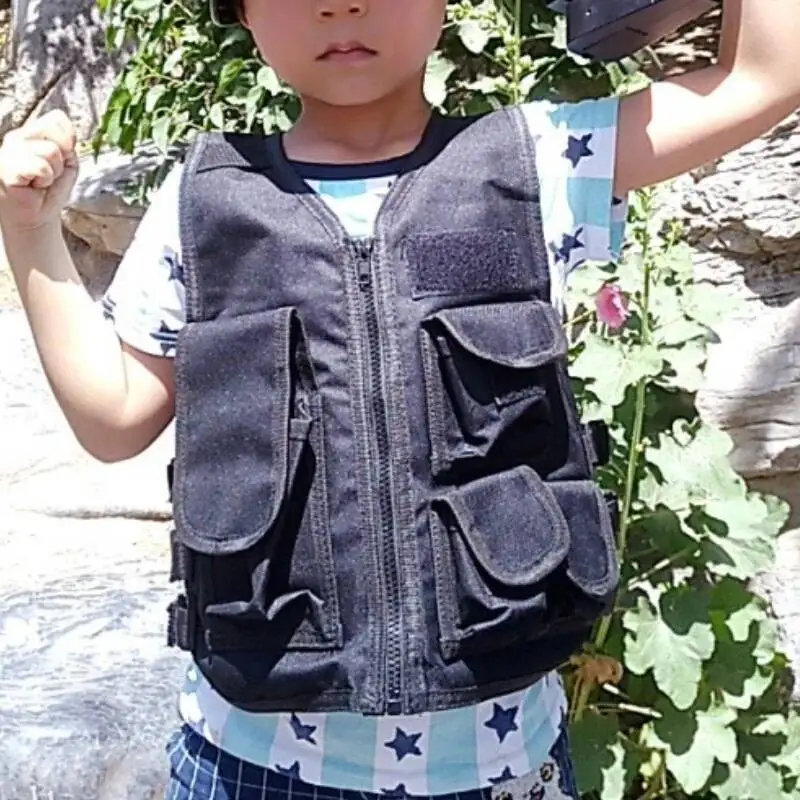 

Children Camo Tactical Vest Kids Summer Camp Combat Training Uniform Plate Carrier Armor Clothing Outdoor Hunting Military Vests