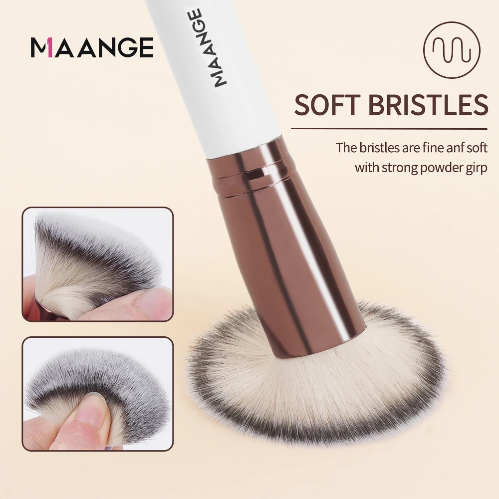 Maange 1PCS Makeup Brush with Box Foundation Concealer Powder Blush Contour Brush Dense Soft Bristle Brush Beauty Tool For Women