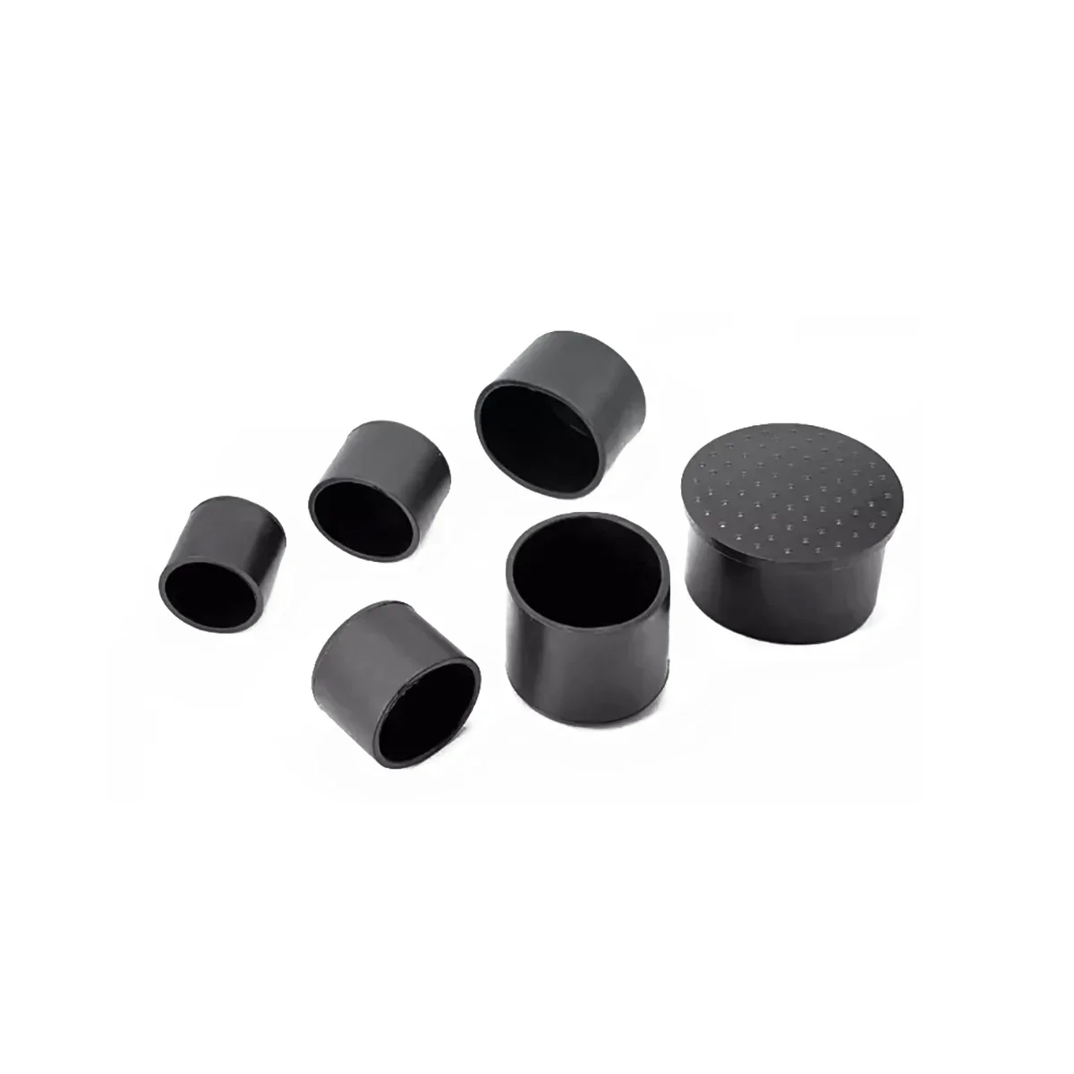 PVC Circular Pipe Jacket Protective Pads, Mesas e Cadeiras de Móveis, Anti Slip, Espessado Foot Covers, Resistente ao desgaste