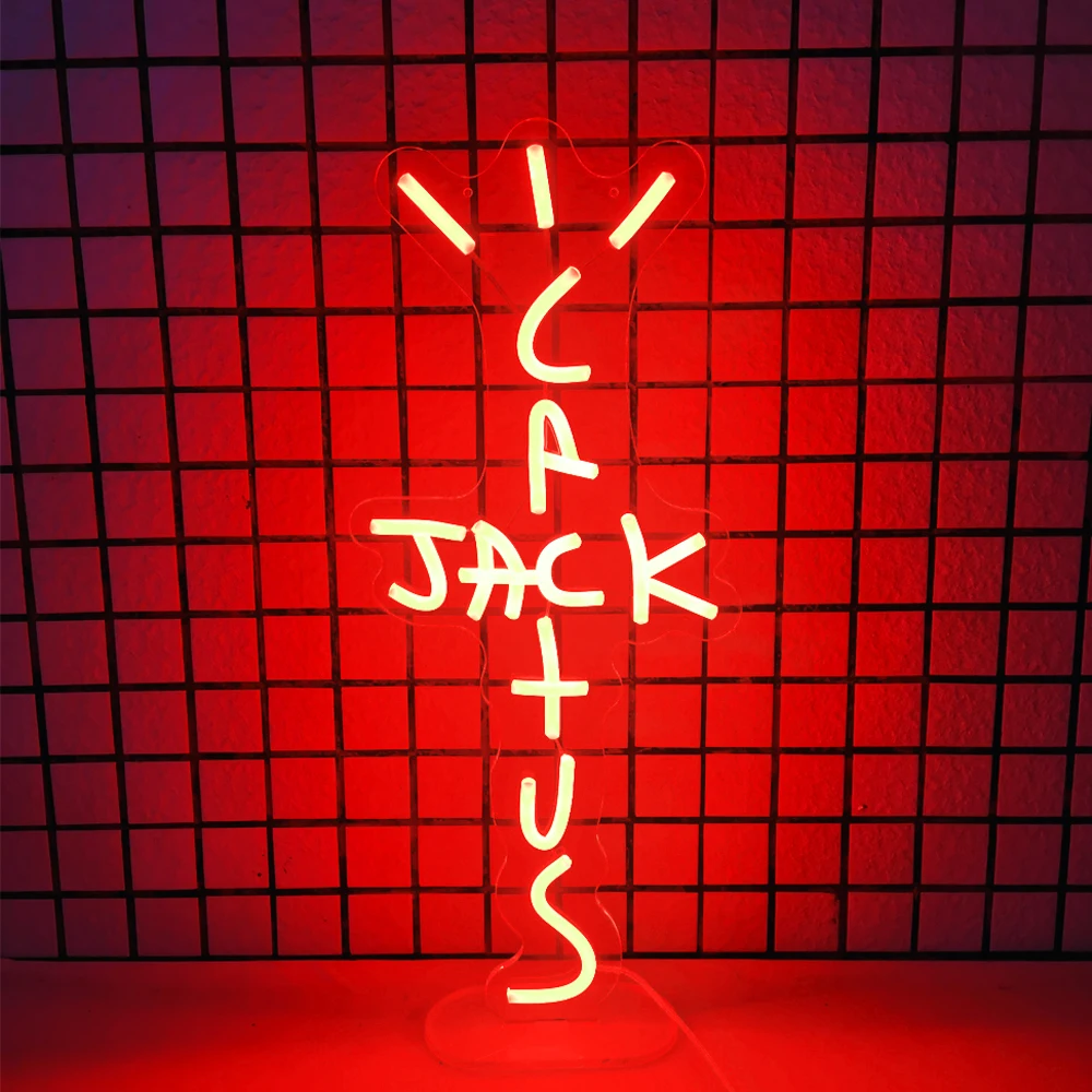 

Декоративная акриловая подсветка в виде кактуса, 23x54 см