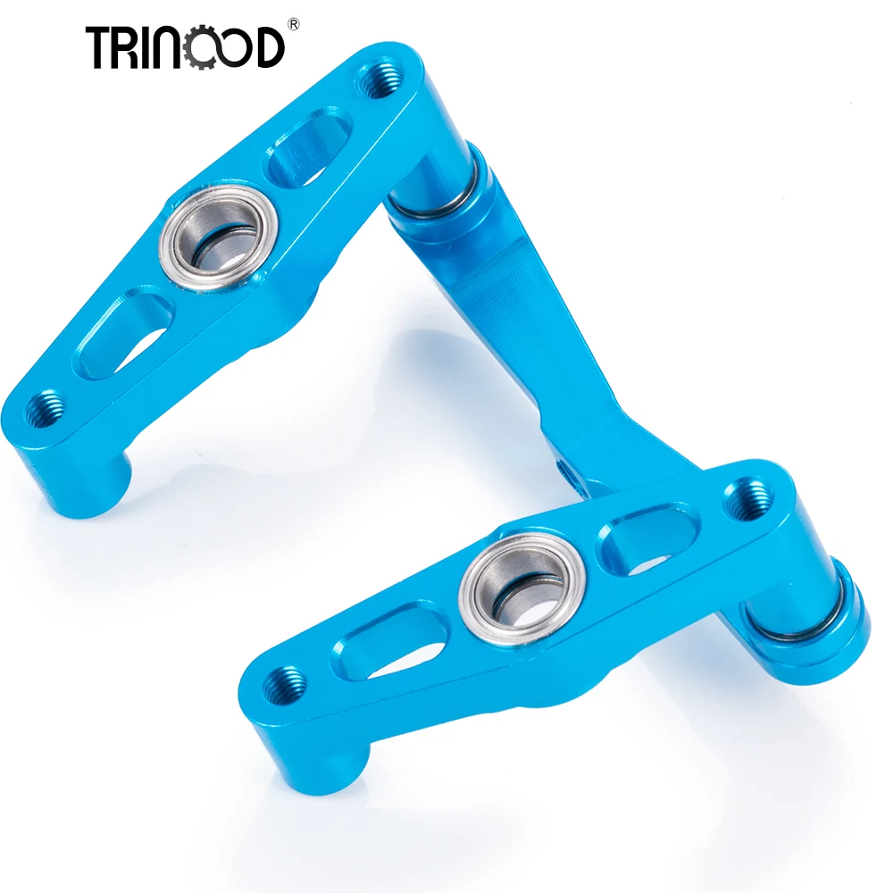 TRINOOD Alu Ball Bearing Steering Set For 1/10 RC Car Tamiya TT-02 TT02 Upgrade Parts