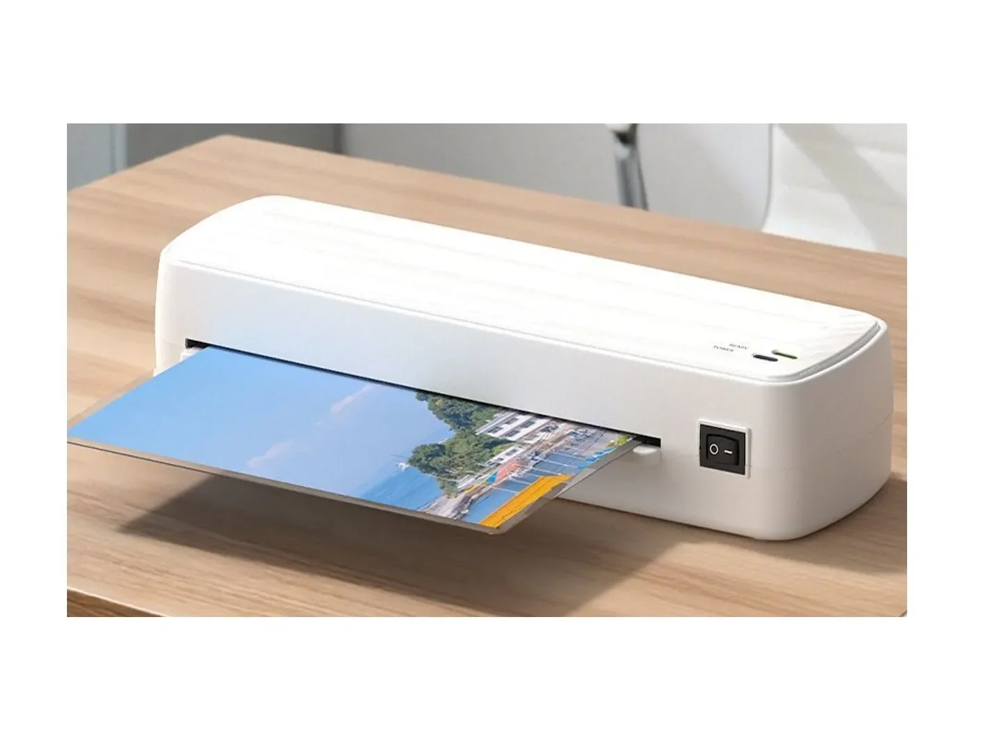 for Lizengtec Professional Office Hot Fast Warm-Up Roll Laminator Machine for A4 Paper Document Photo New Design