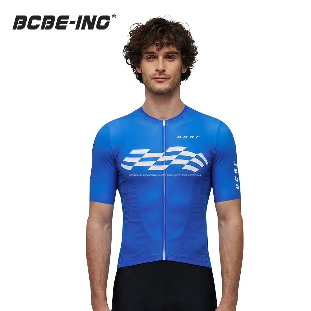 

BCBE-ING New Cycling Jersey Short Sleeve Summer Lightweight Aero Fit Cycling Jersey Breathable Quick Dry MTB Bicycle Clothing