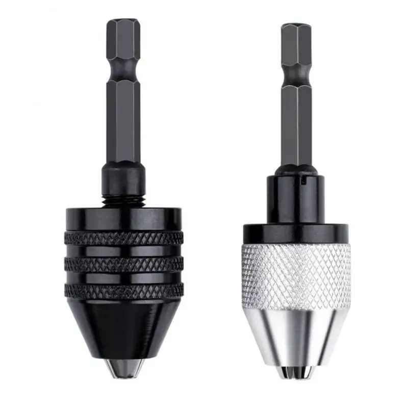 1/2/3PCS Drill Chuck 0.3-8mm Mini Jaw Quick Change Keyless Drill Bit Adapter Holder Clamp Fixing Device Tools Electric Hex Shank