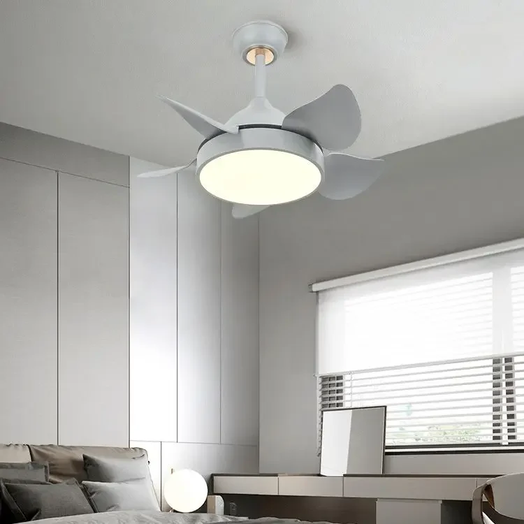 Modern Small Whirlwind Fan Ceiling Chandeliers LED Dining Room Living Room Bedroom Pendant Light Room Strong Wind Fan Light