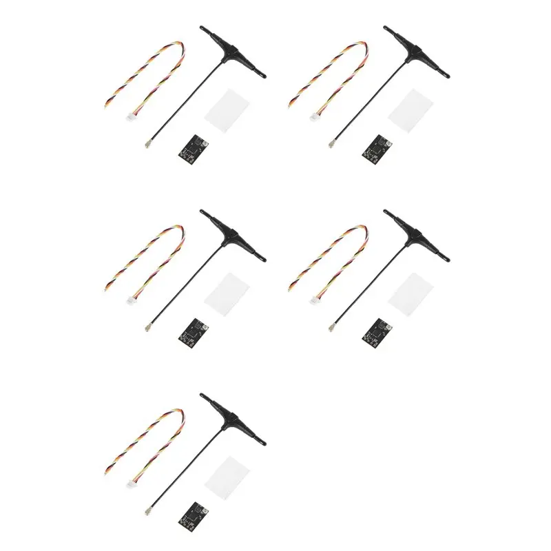 5X ELRS 2.4Ghz NANO Receiver With T-Type Antenna FPV Firmware 3.3.0 Support Wifi Upgrade For FPV RC Drone Parts