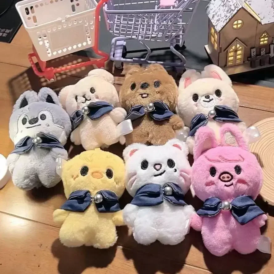 Skzoo Kpop Plush Keychain Stuffed Animal Plushies TXT Plush Toys StrayKids JYP Fans Leeknow Hyunjin Key chain Pendant Gift