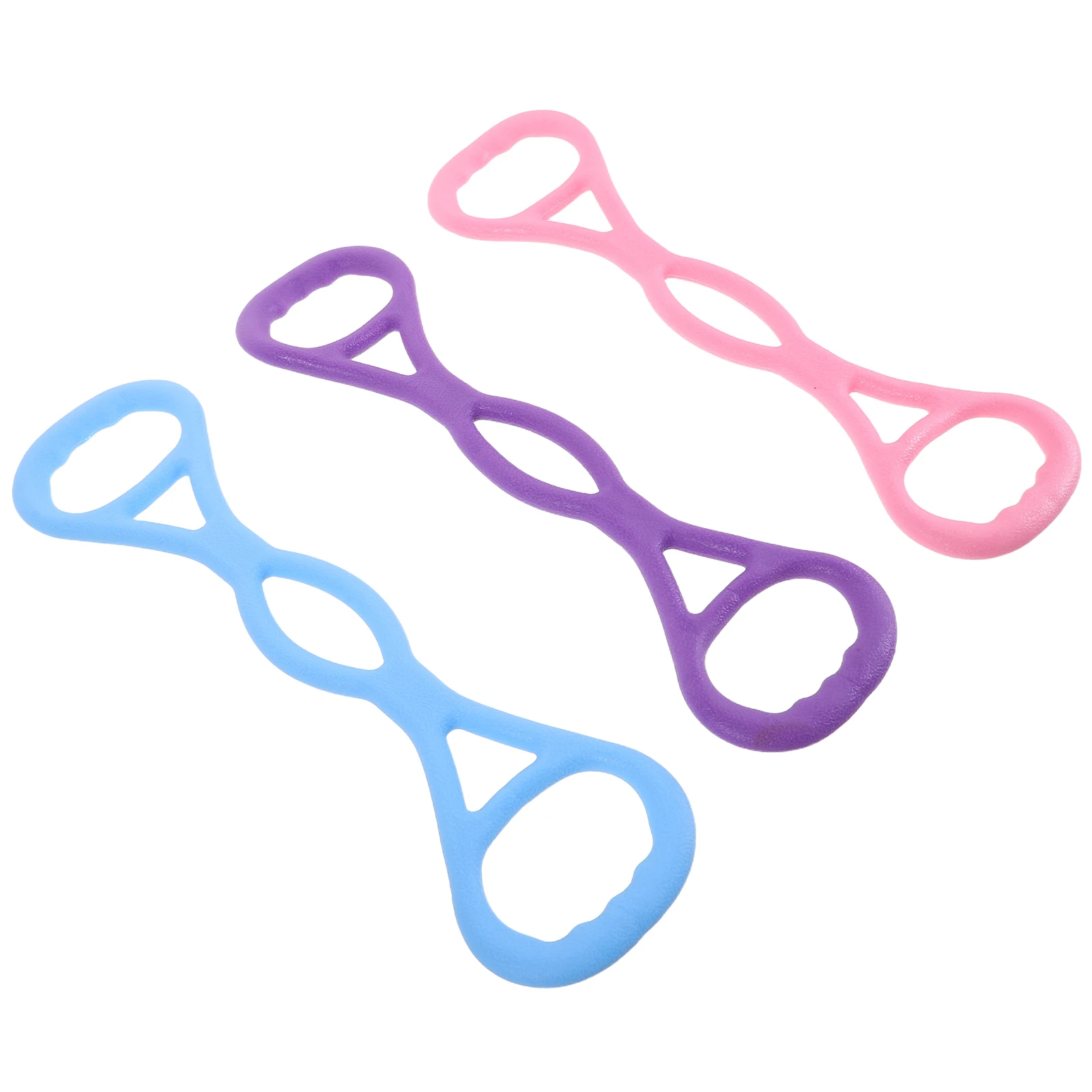 

3Pcs Elastic Resistance Bands Fitness Set Eight-Shaped Stretch Rope Home Yoga Back Arm Shoulder Training Portable Exercise