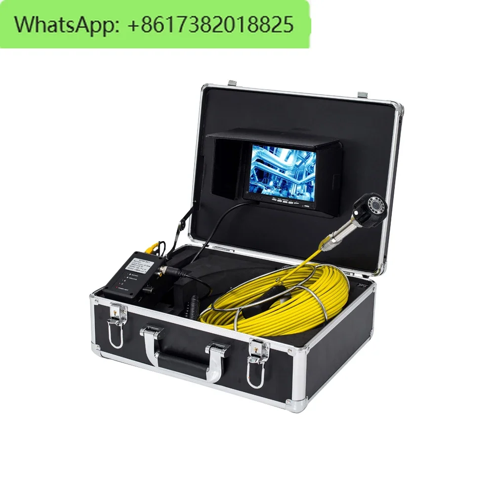 23MM Camera Head Push Rod 20m Cable 7'' TFT LCD Monitor CCTV Sewer Pipe Inspection Camera Used For Underground Pipe Inspection