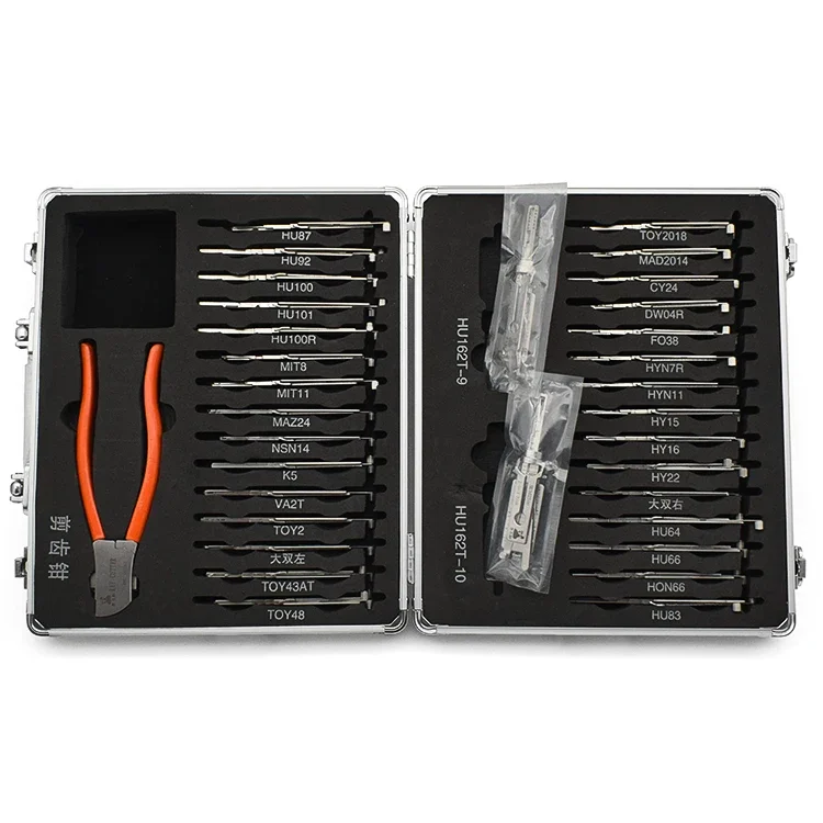 32pcs/set 2 in 1 LiShi tool 2in1 HYN11 HYN7R HY15 MIT8 MIT11 HY16 NSN14 MAZ24 CY24 FO38 HU101 HON66 VA2T HU162T TOY43AT DWO4R