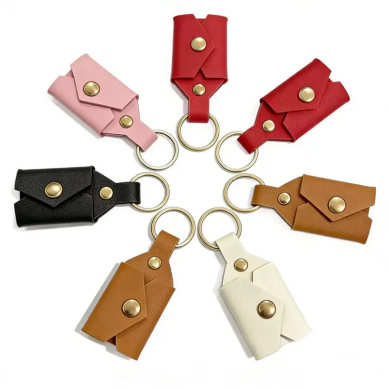 Personalized Custom Pu Leather Folding Photo Keychain To Commemorate Loved Ones, Photo Album Holder, As A Gift For Friends