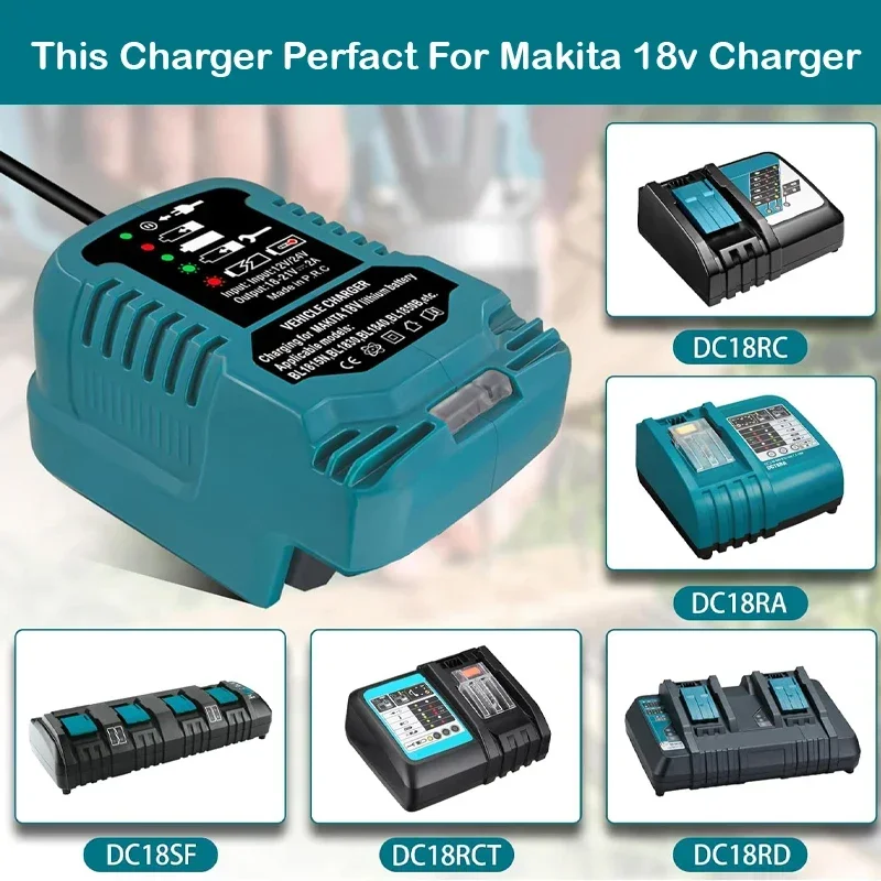 Battery Charger Replacement For Makita Model 18V-22V Li-ion BL1850 BL1840 BL1820 BL1815 BL1860 BL1830 Electric Drill Grinder