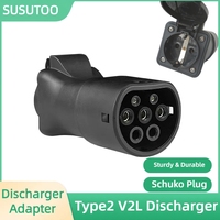 For Xpeng G6 Smart BYD MG Genesis Voyah ZEEKR Geely EX5 TYPE2 V2L Discharger adapter type 2 Discharge with 16A socket