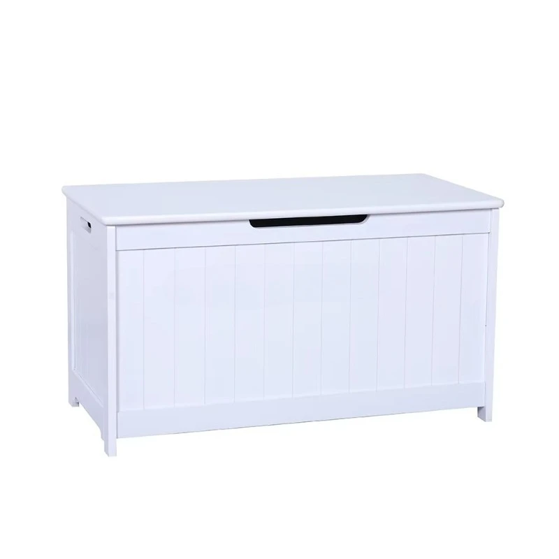 

White large-capacity wooden children's toy storage cabinet, convenient, practical and durable