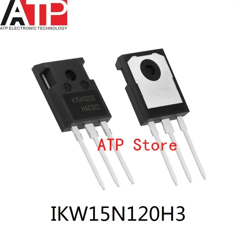 10pcs/lot 100% New Imported Original K15H1203 IKW15N120H3 K15T1202 IKW15N120T2 TO-247 IGBT Transistors 30A 1200V