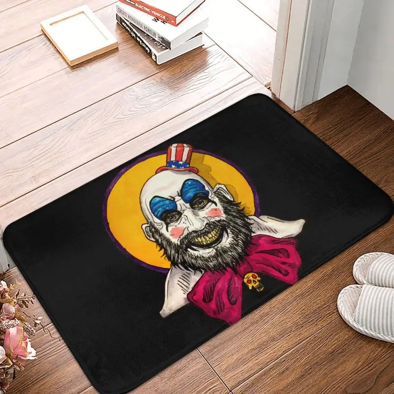 Streetwear Captain Spaulding Rob Zombie Doormat Mat Anti-Slip Horror Film House of 1000 Corpses Kitchen Bath Bedroom Rug Carpet