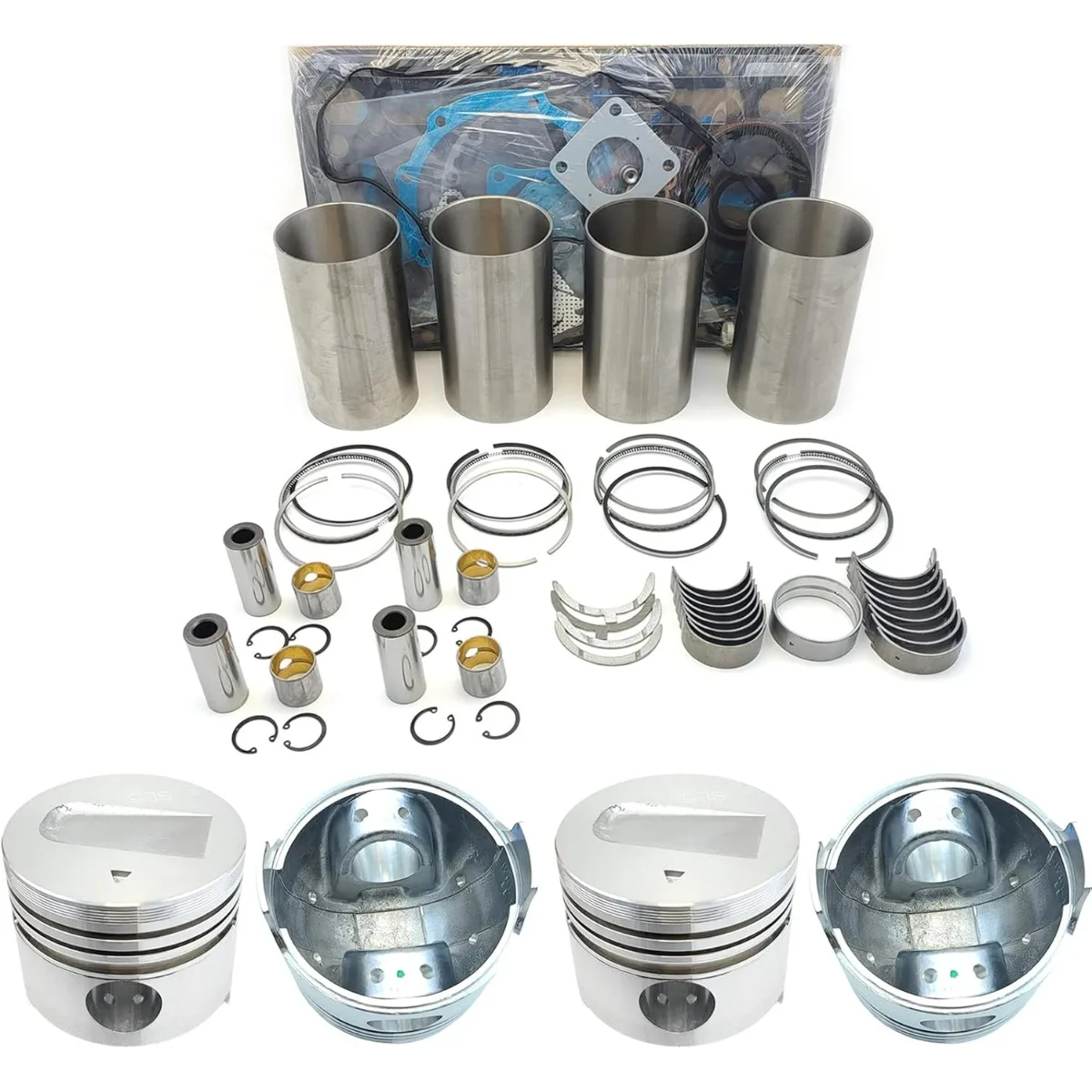 

S4L Engine Overhaul Rebuild Kit (No valve set) Compatible For Mitsubishi S4L S4L2 Engine MM35T MM40CR MM40T Loader For CAT 304CR