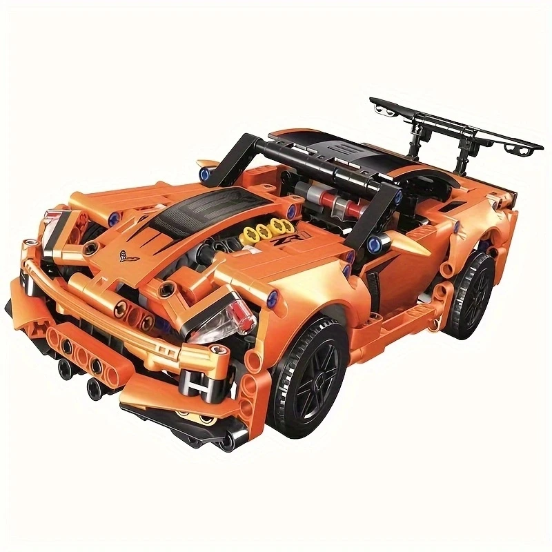 Kit de construção de modelo de carro esportivo MOC 579PCS brinquedo de corrida presente de feriado para adultos e crianças