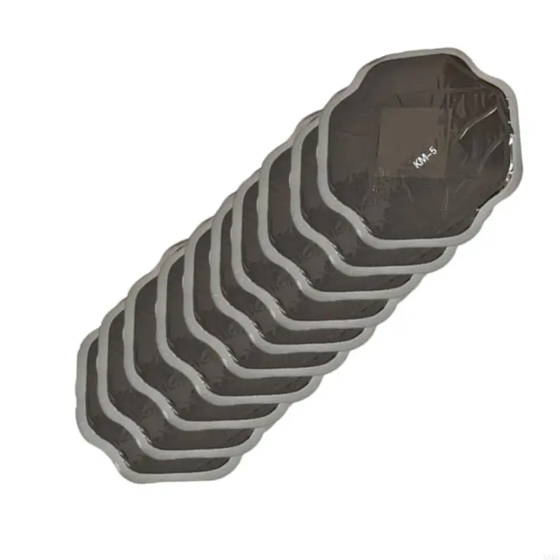 X6HF 10pcs Motorcycle Tire Patch Heavy Duty Adhesive Strips Rapid Puncture Repair Universal Fit for Various Motorbike