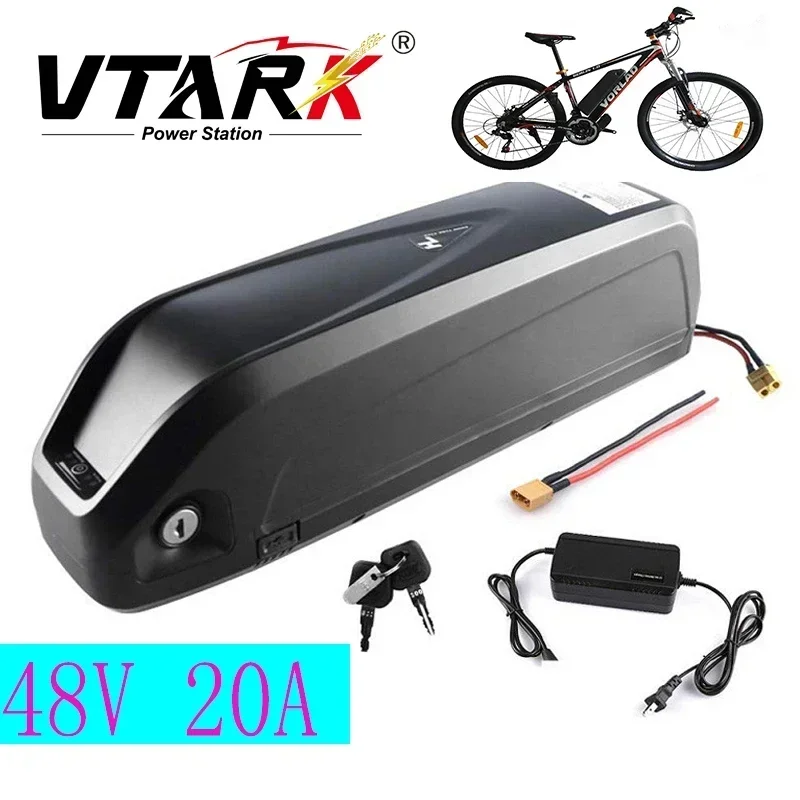 Electric bicycle battery Hailong 18650 battery pack 52V 17ah 48V 36V 12Ah 17ah 20Ah 30ah suitable for 1000W downpipe of mountain