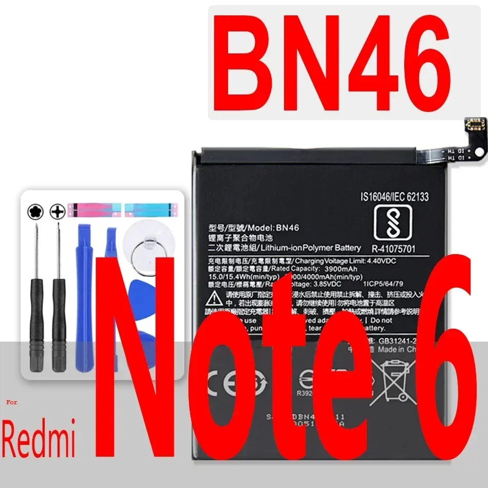 BN61 BN57 BM4J BM3L BM4E BM3M BM3E BN4A BN46 Battery For Xiaomi Mi 9T Pro 8 Lite 9 SE 11 POCO X3 NFC F1 Redmi Note 8 Pro 7 6 5