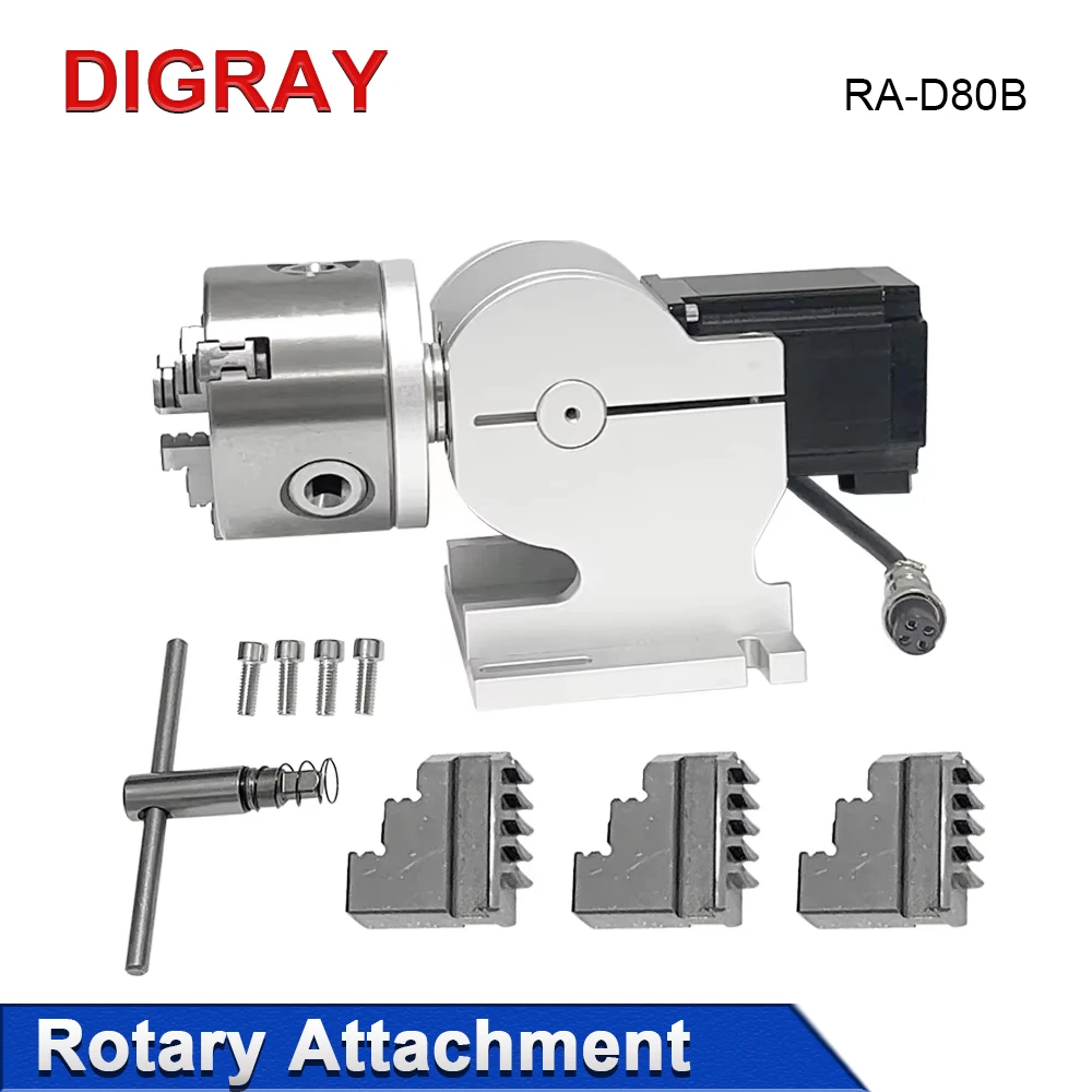 DIGRAY Laser Engraving Machine Rotating Device Rotating Axis D69B/D80B Engraving Machine Rotating Accessories