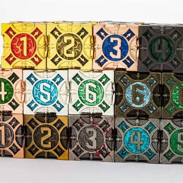 

Полный набор металлических кубиков для ролевых игр, многогранные кубики D20 D12 D10 D8 D6 D4 для Dungeons And Dragons DND, игровой подарочный набор D&D Dice Set