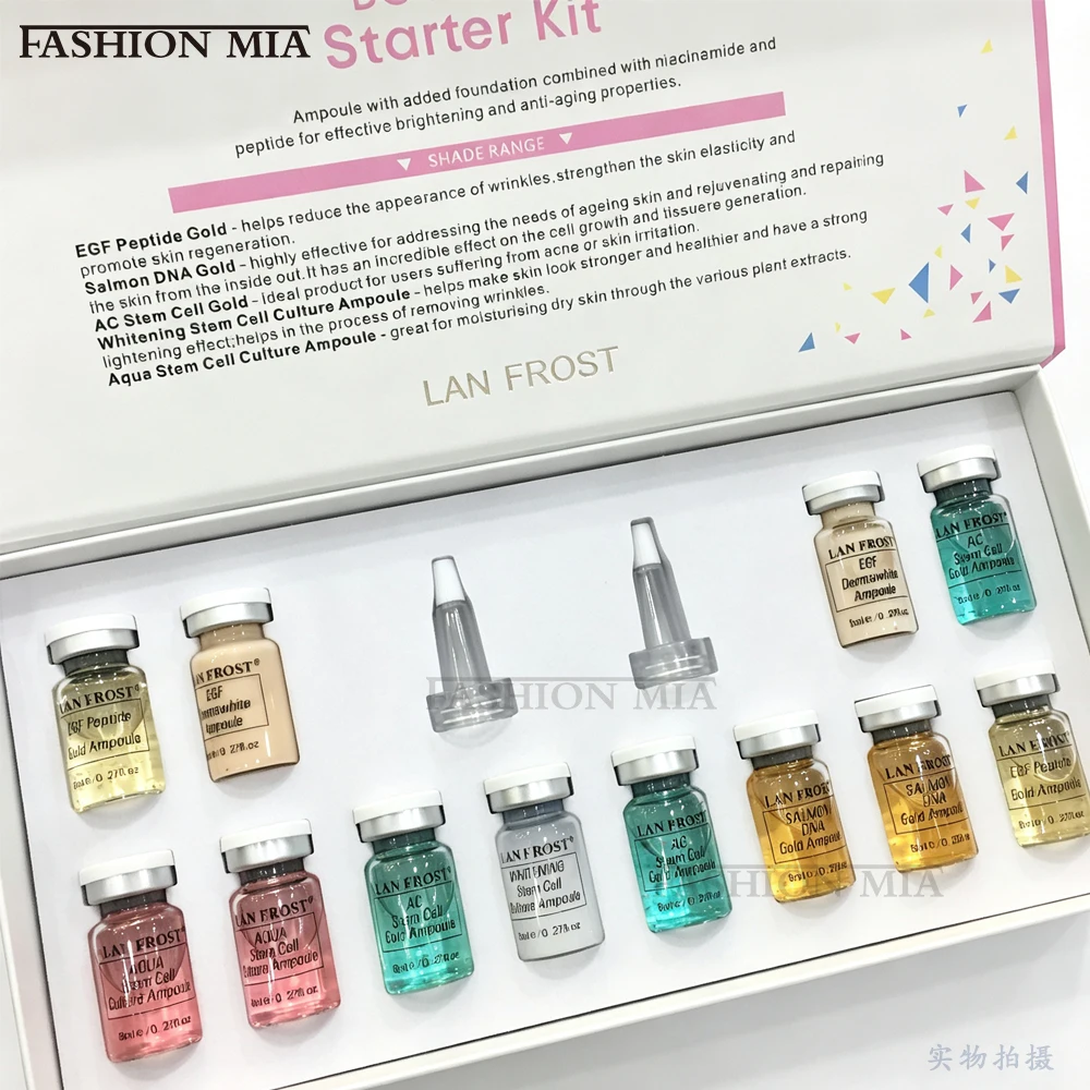 Korea 8ml BB Cream Glow Ampoule Pigment Starter Kit Brightening Foundation Concealer Cream Moisturizing Wrinkle Beauty Skin Care