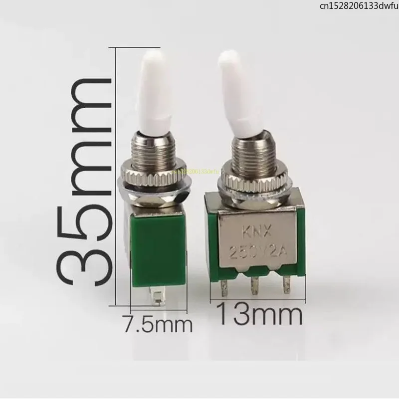 10PCS SANYU KNX1*2/2A KNX Toggle Switch 3 Pin 2 Gear Miniature Toggle Power Switch 2-gear Rocker Arm Switch 2A 250V